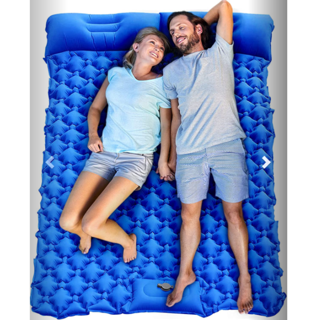 Colchoneta Auto-inflable Ultraligera con Almohada – Camping / Trekking / Viaje