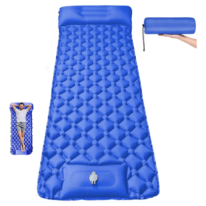 Colchoneta Auto-inflable Ultraligera con Almohada – Camping / Trekking / Viaje