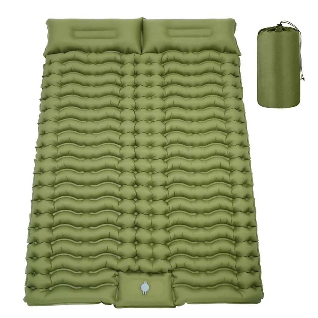 Colchoneta Auto-inflable Ultraligera con Almohada – Camping / Trekking / Viaje