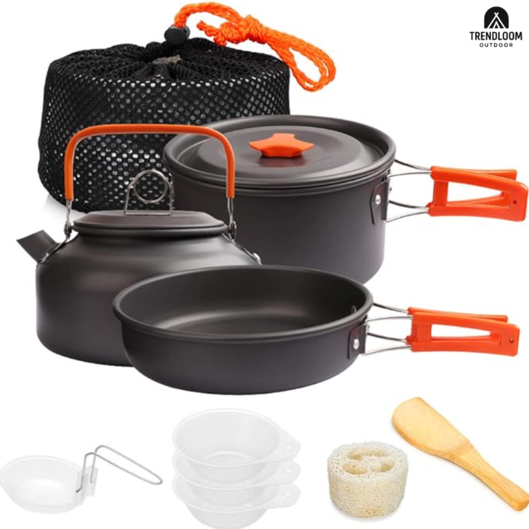 Kit de Marmita 8 Piezas ideal Camping