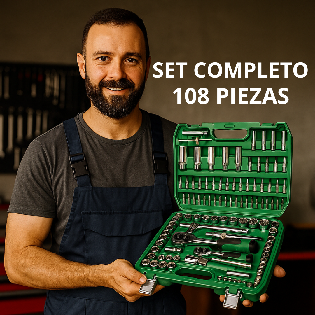 Set de Herramientas Profesional 108 Piezas